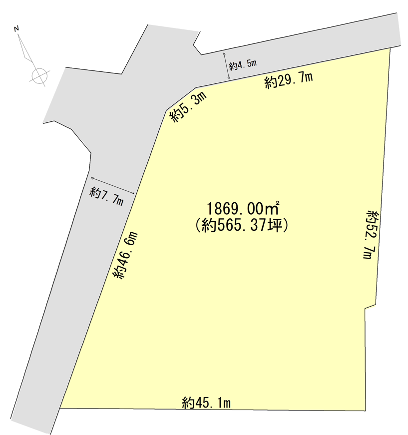 かほく市松浜ロ　土地